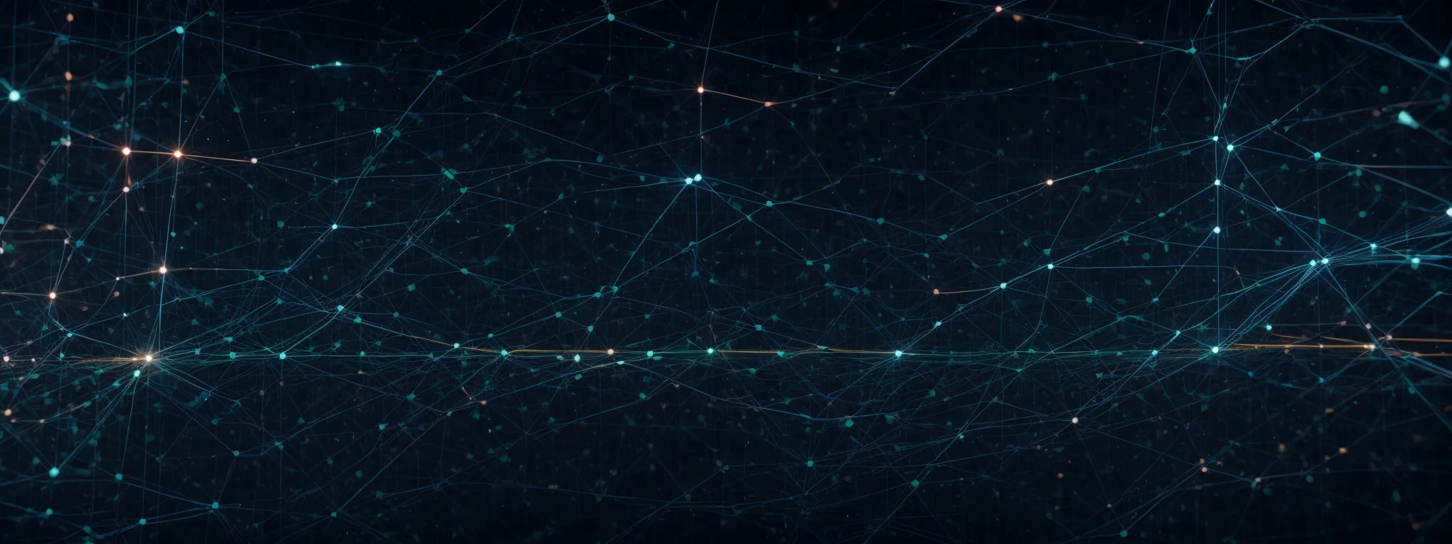 a computer screen displaying a complex network graph illustrating interconnected nodes, symbolizing the impact of dofollow links on seo.