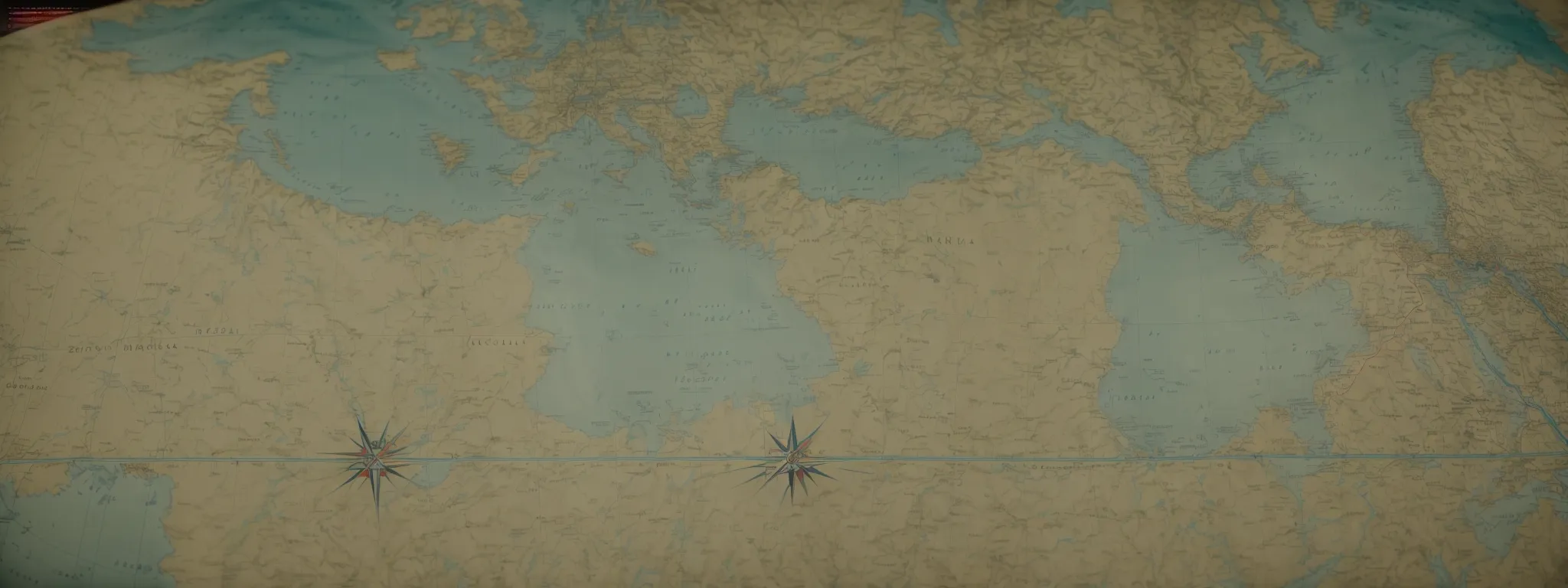 a compass on a map, symbolizing navigation through the complexities of seo.