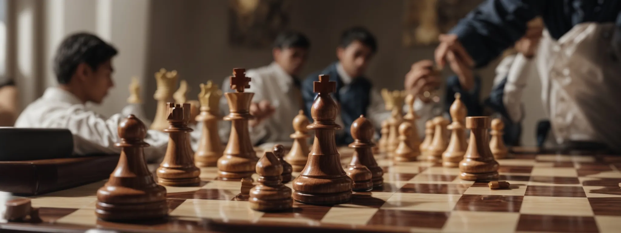 a chessboard with one player deliberately knocking over pieces, symbolizing disruption and unethical tactics in a strategic setting.