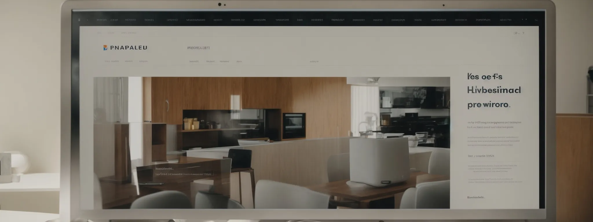 a close-up of a computer screen displaying a website's product page with crisp, clear images and well-organized product information.