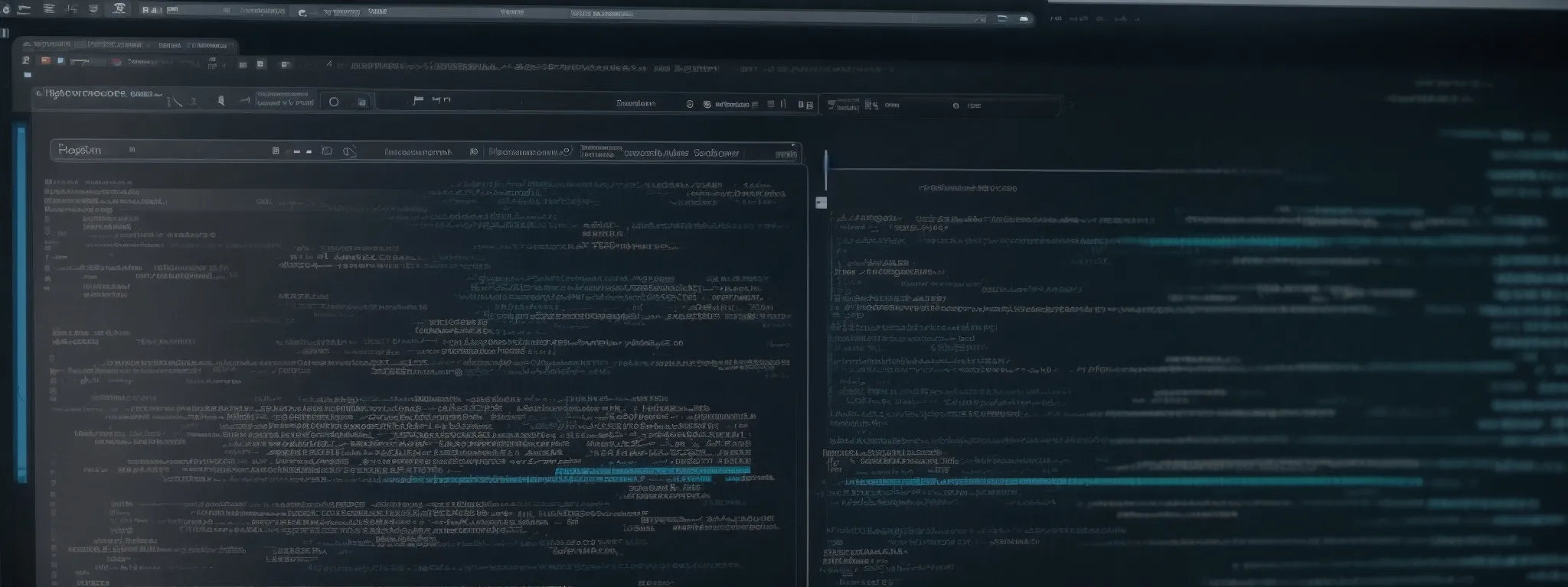 a computer screen displaying code and a web browser window with a search engine open, reflecting the process of improving an angular application's seo.