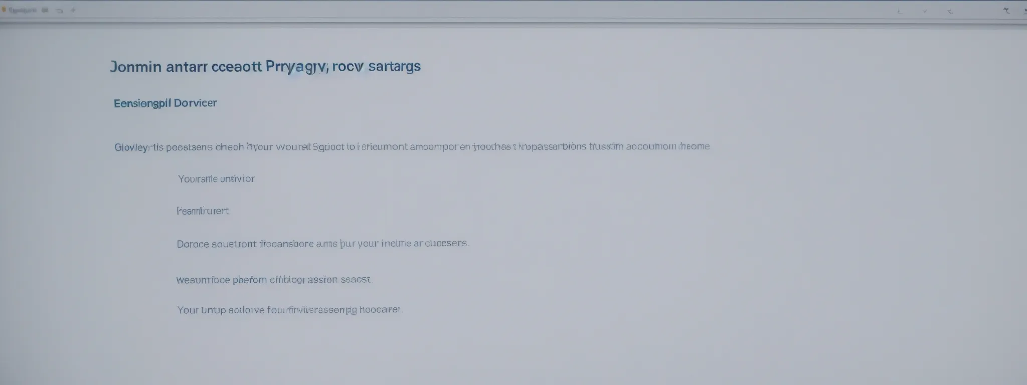 a computer screen showing a search engine's results page with a highlighted section on domain privacy settings.