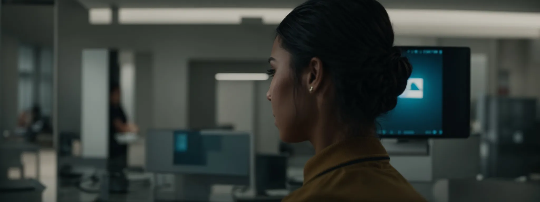 a person watching a highly realistic, ai-generated spokesperson in an advertisement that seems to be speaking directly to them.