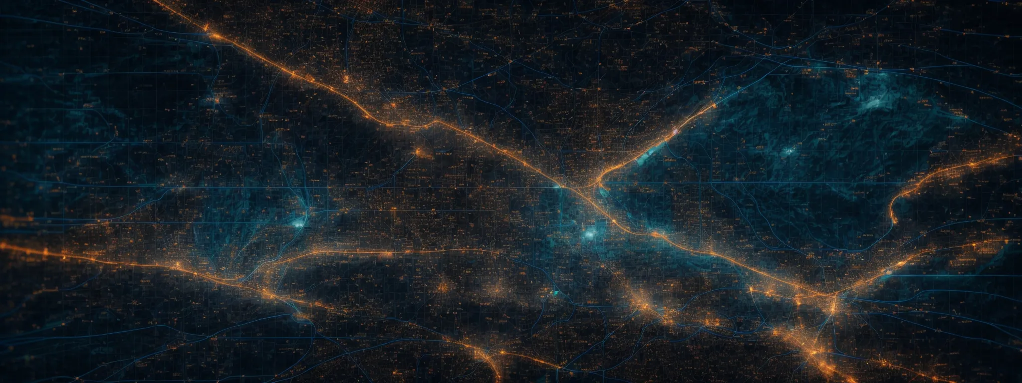 a global map overlayed with digital circuit patterns symbolizing a worldwide e-commerce network.