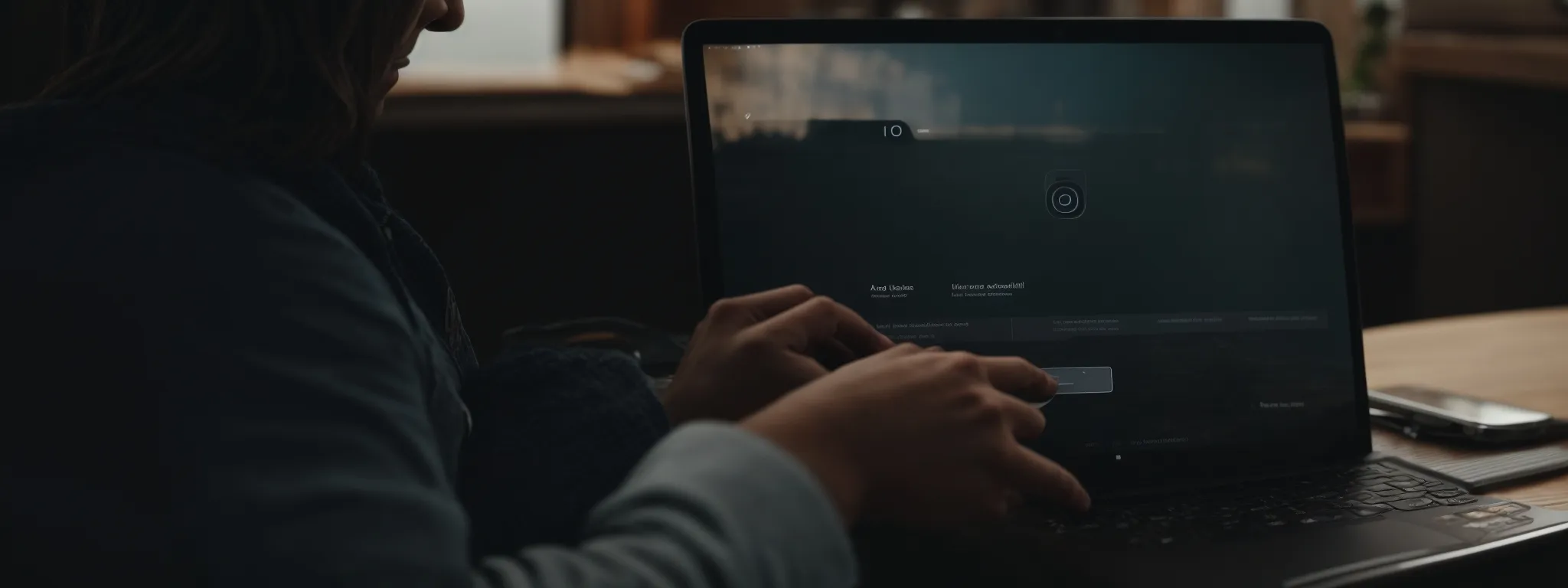 a person having a smooth experience navigating a fast-loading, mobile-friendly website with a clear layout and secure connection.