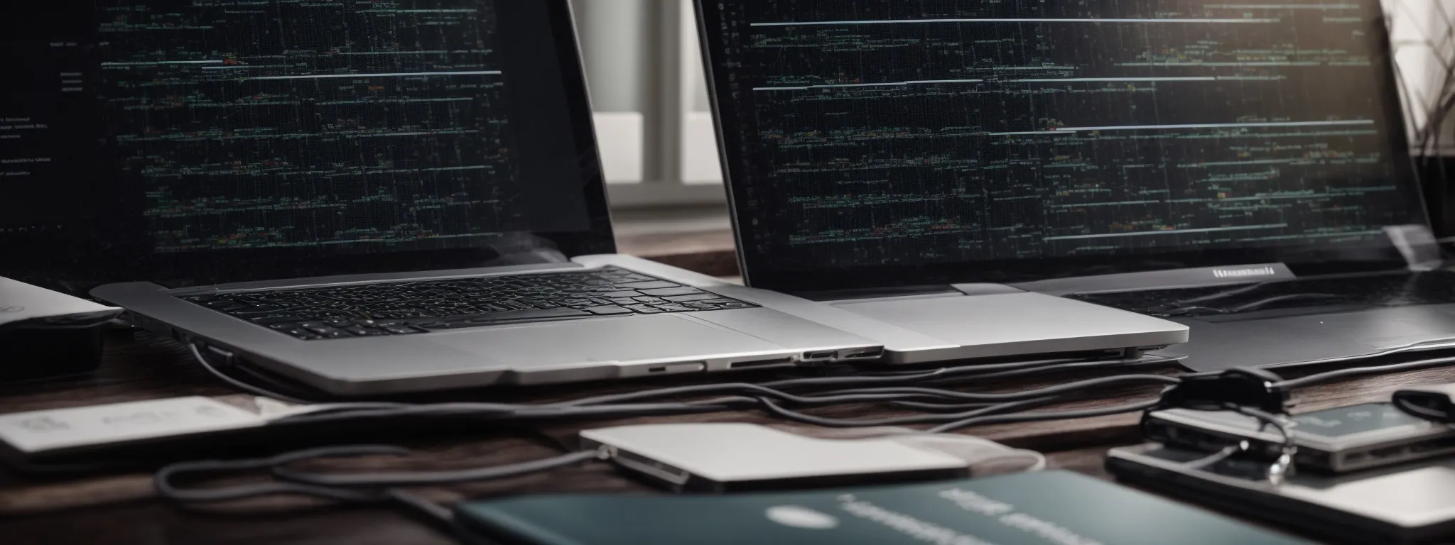 a laptop with an open analytical seo tool displaying a network of interconnected webpages reflecting a comprehensive LinkGraph strategy.
