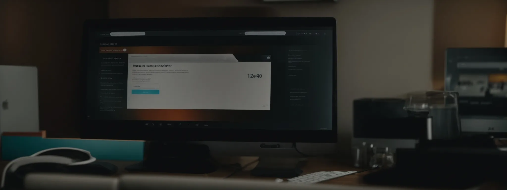 a computer screen displays a website's loading progress bar with a stopwatch alongside, symbolizing the measurement of site speed.