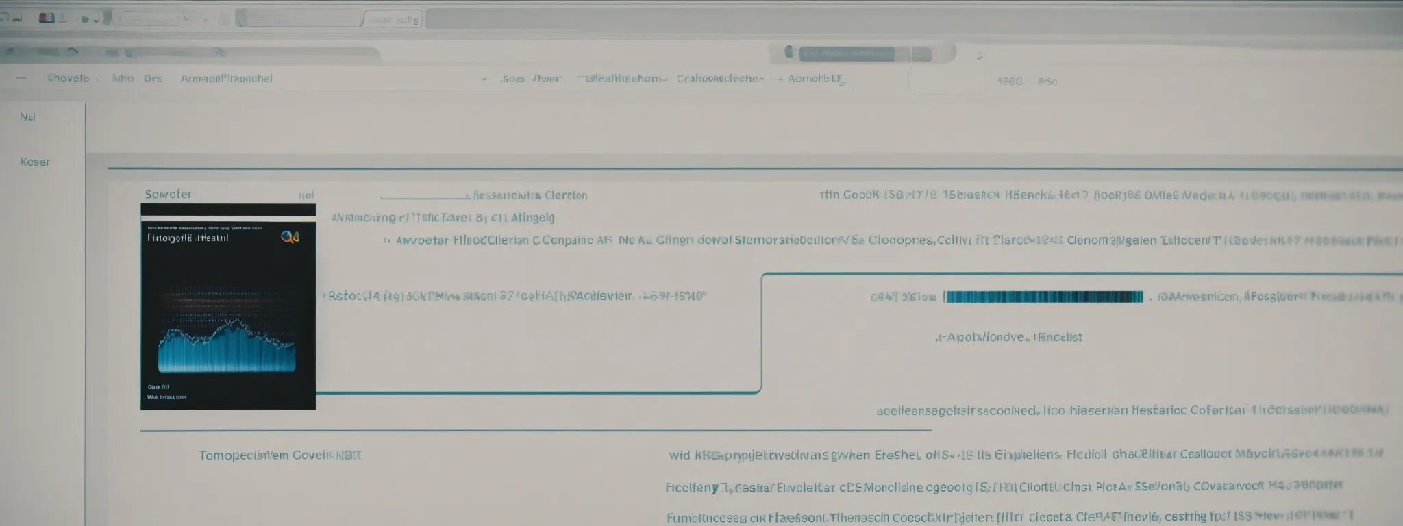 a computer screen displays a search engine results page with a magnifying glass highlighting a specific listing.