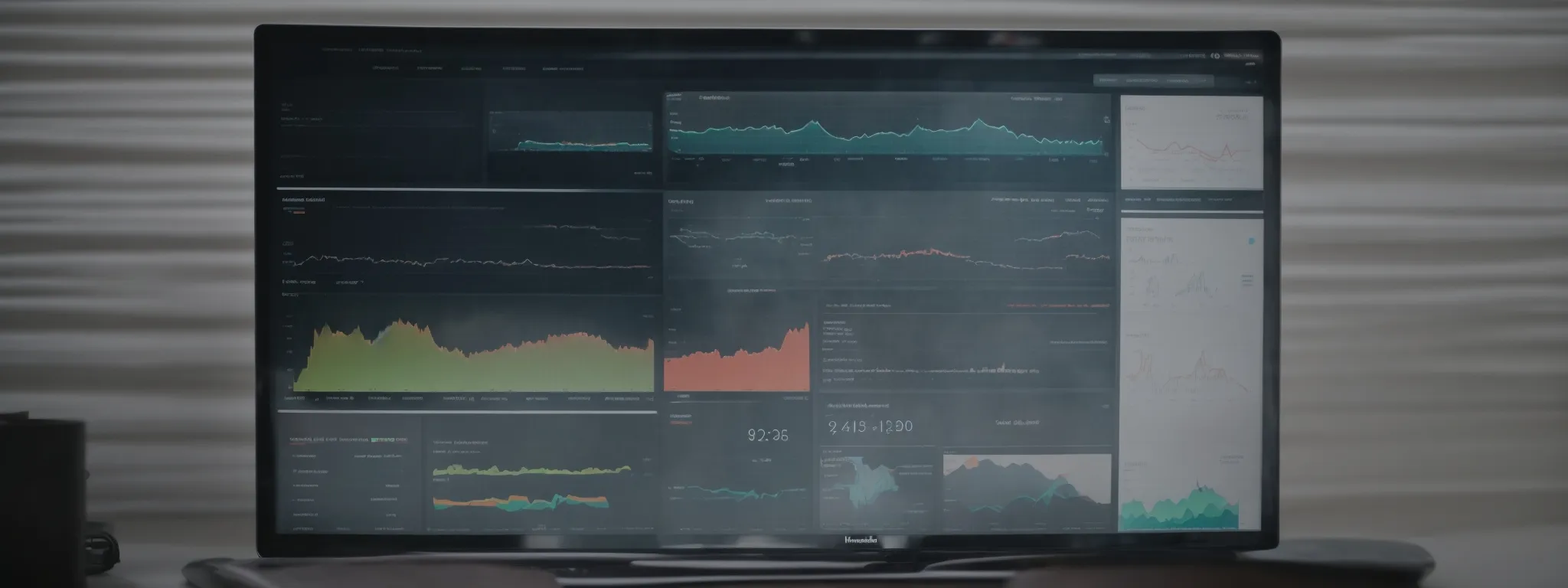 a computer screen displaying an open analytics dashboard with a clear demarcation of different sections of a website's structure.