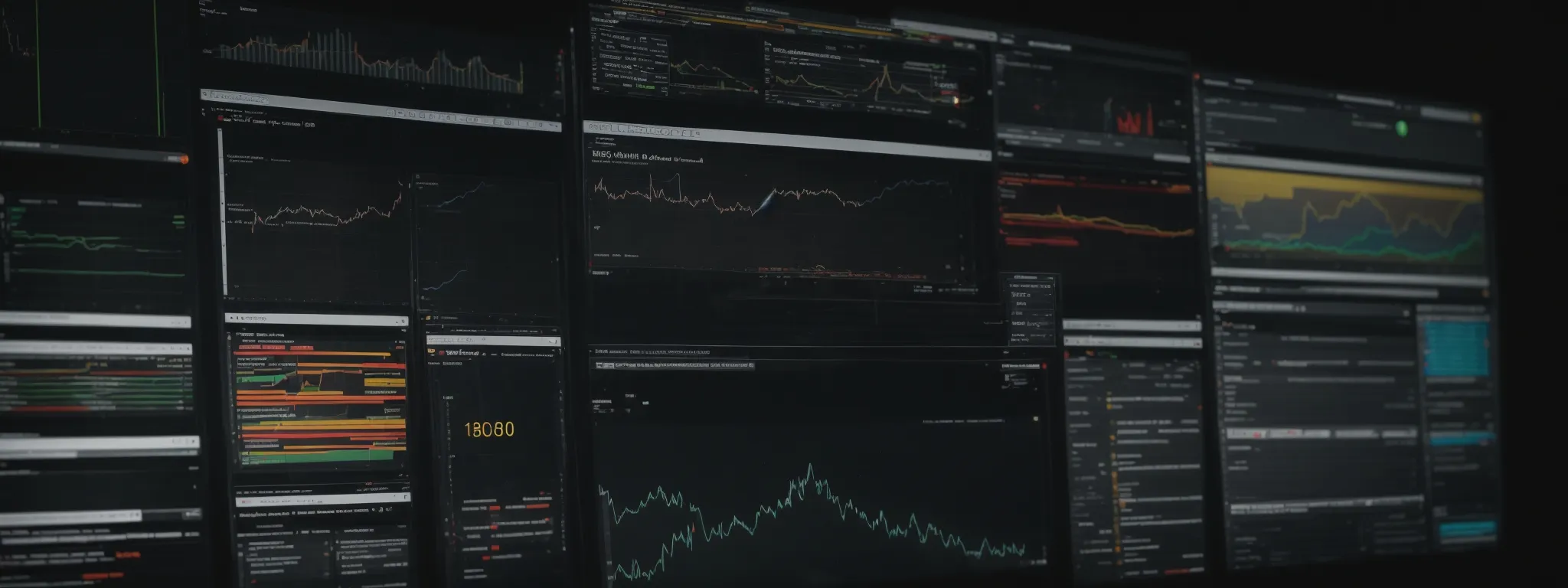 a computer screen displaying the chrome canary interface amidst a collection of advanced seo tools and analytics graphs.