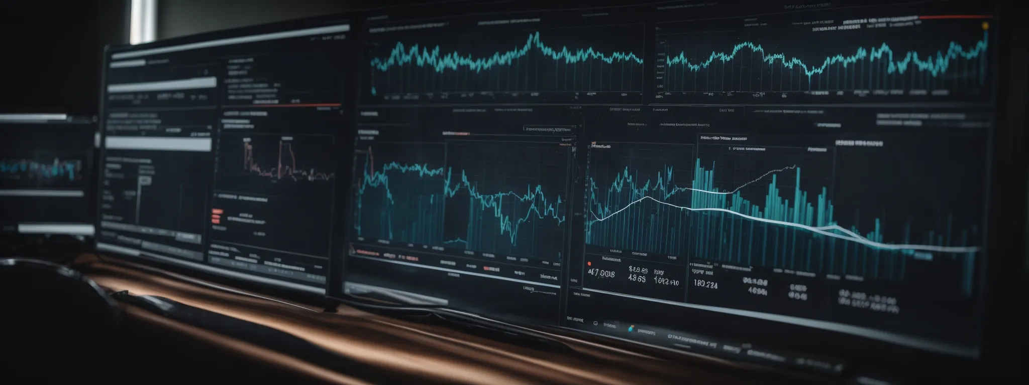 a digital analytics dashboard displaying various graphs and metrics indicative of seo campaign performance.