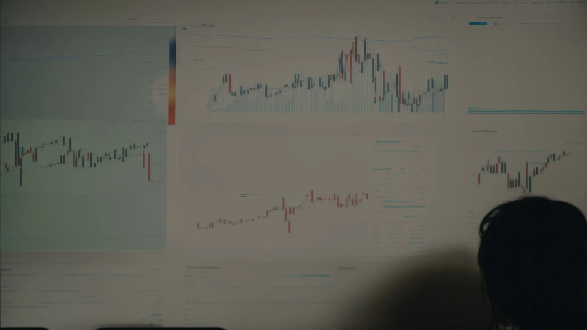 a person analyzing a chart representing search engine rankings on a computer screen with the yahoo logo visible in the background.