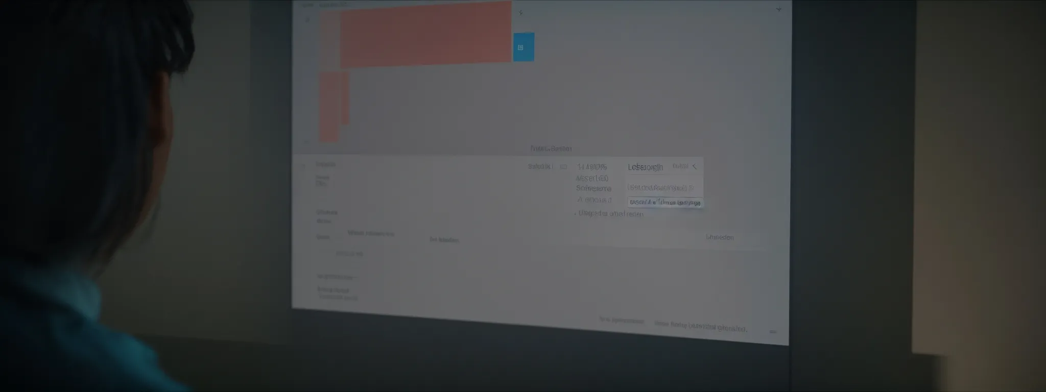 a person clicking on a highlighted search result on a digital screen.