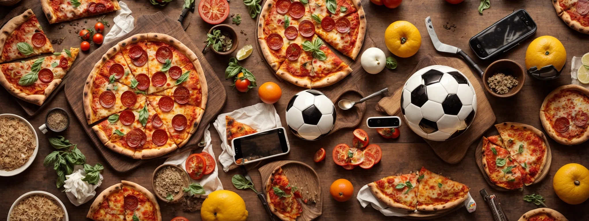 a collage of various emojis including a slice of pizza, a soccer ball, a smartphone, and a lamp, each labeled with their symbolic meanings in digital conversations.