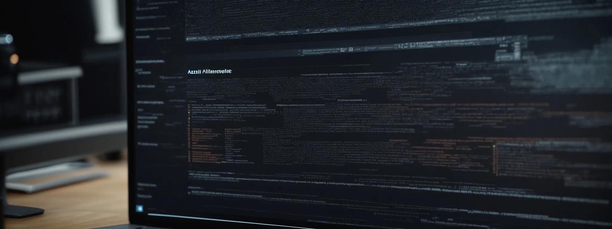 a computer screen displaying a webpage with dynamic, interactive elements, representing the complexities of ajax in seo.