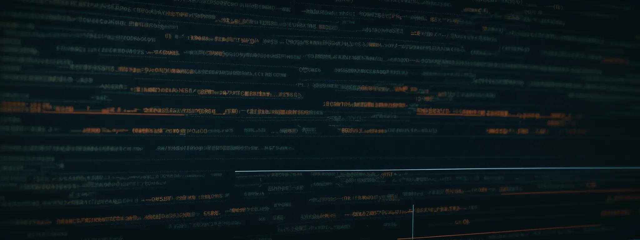 a computer screen displaying a terminal with lines of code indicating seo tools and analysis.