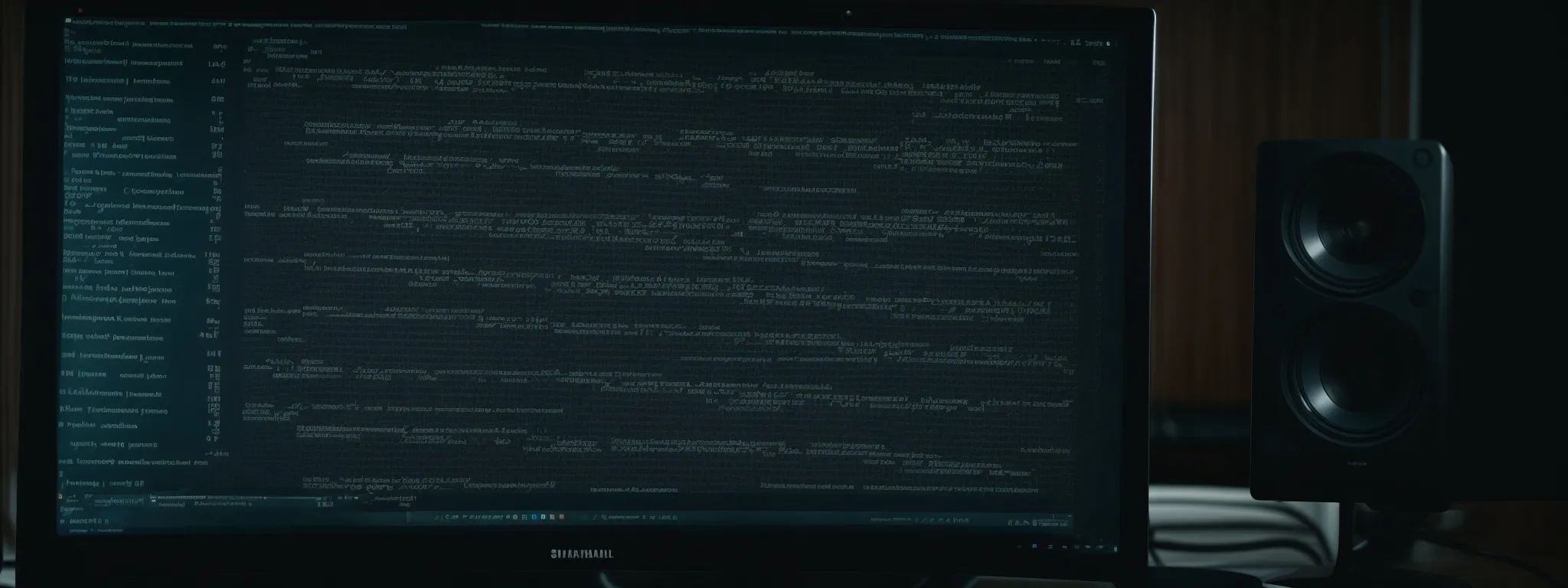 a computer monitor displaying a python code editor with search engine result pages on the background.