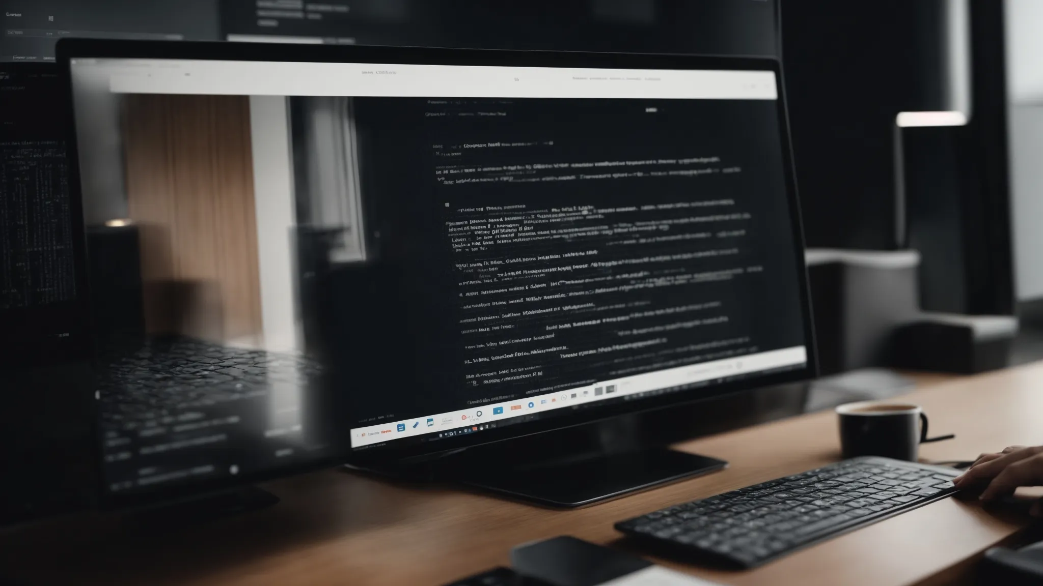 a web developer carefully integrates contact information into a website's interface on a computer screen.