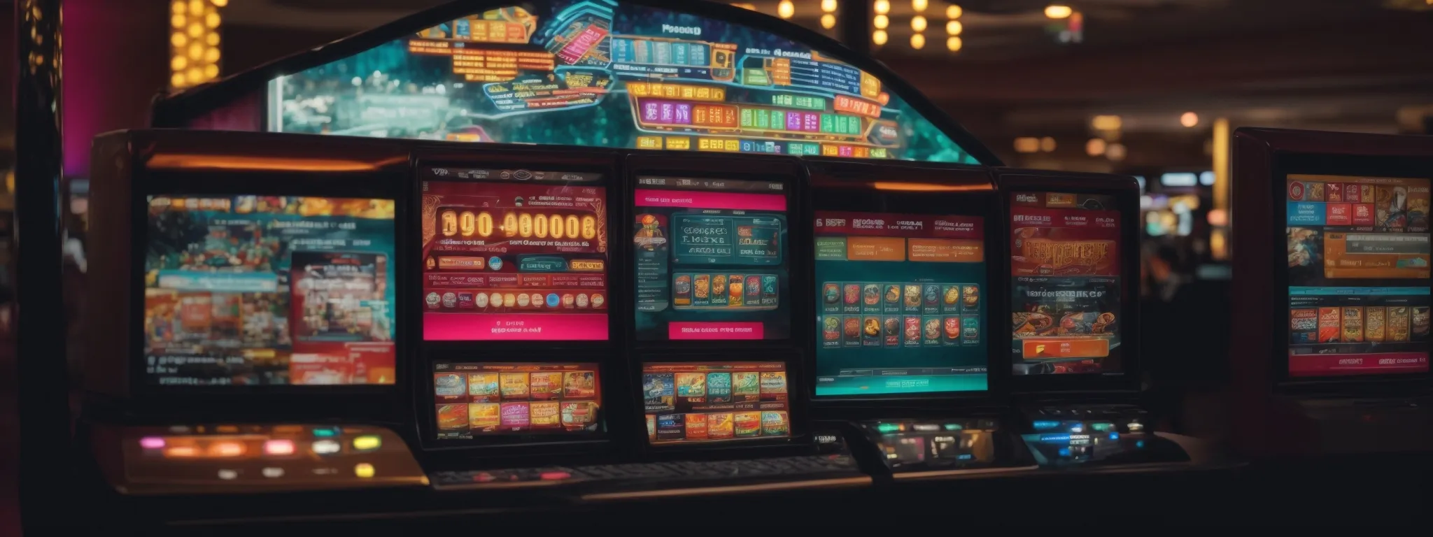 a computer screen displaying a colorful online casino interface with a clear, user-friendly layout.