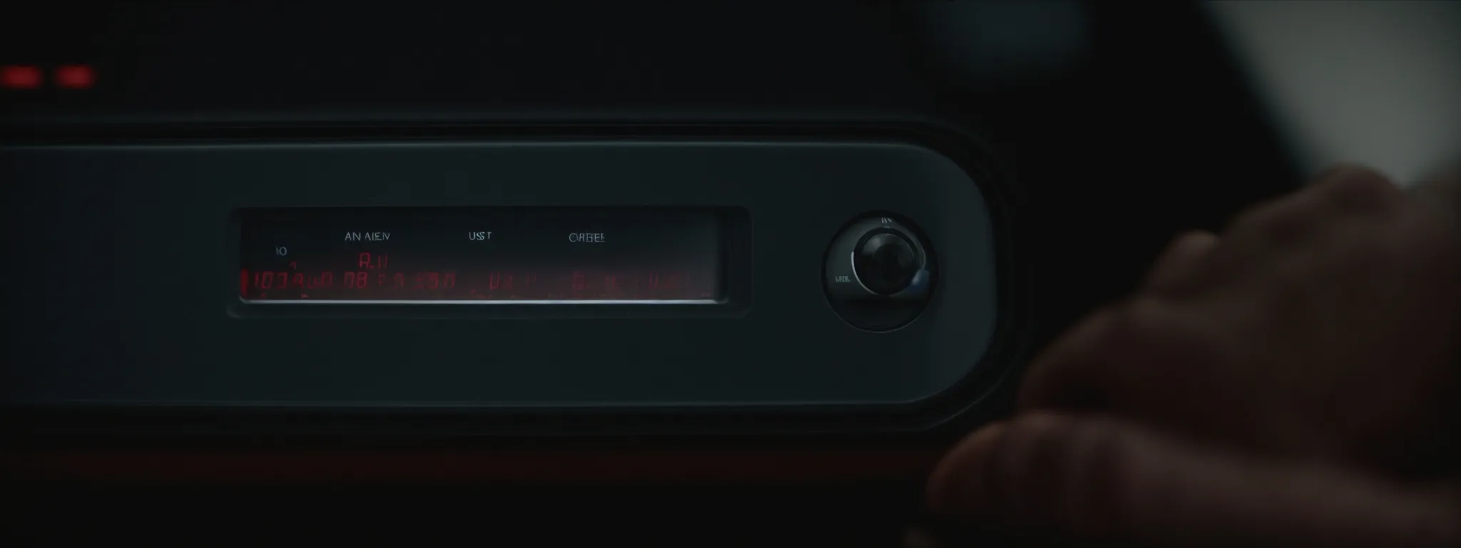 a person clicking on a browser toolbar icon showing a gauge or meter. 