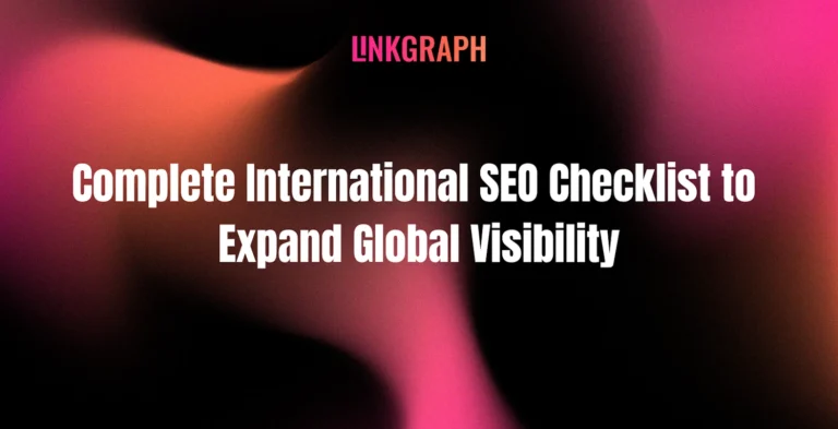 International SEO Checklist